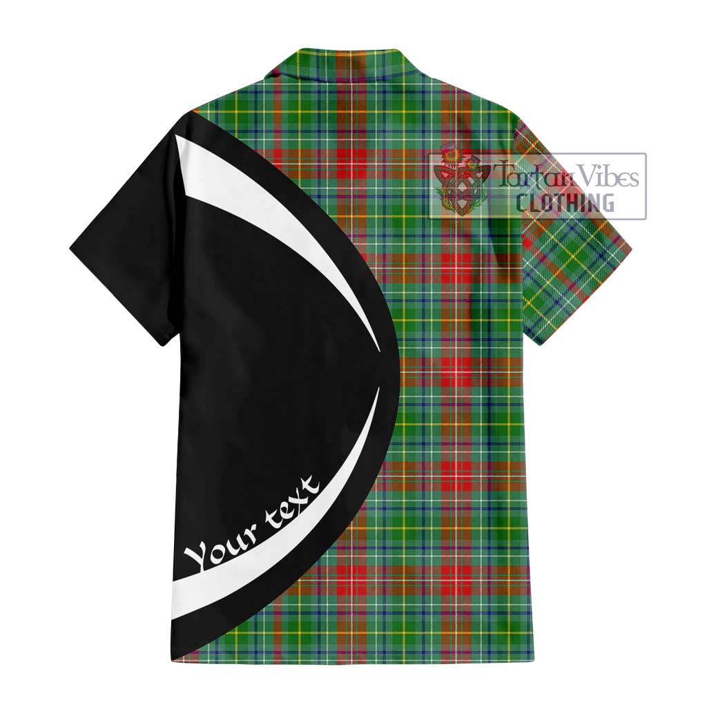 Muirhead Tartan Hawaiian Shirt with Family Crest Circle Style - Tartan Vibes Clothing