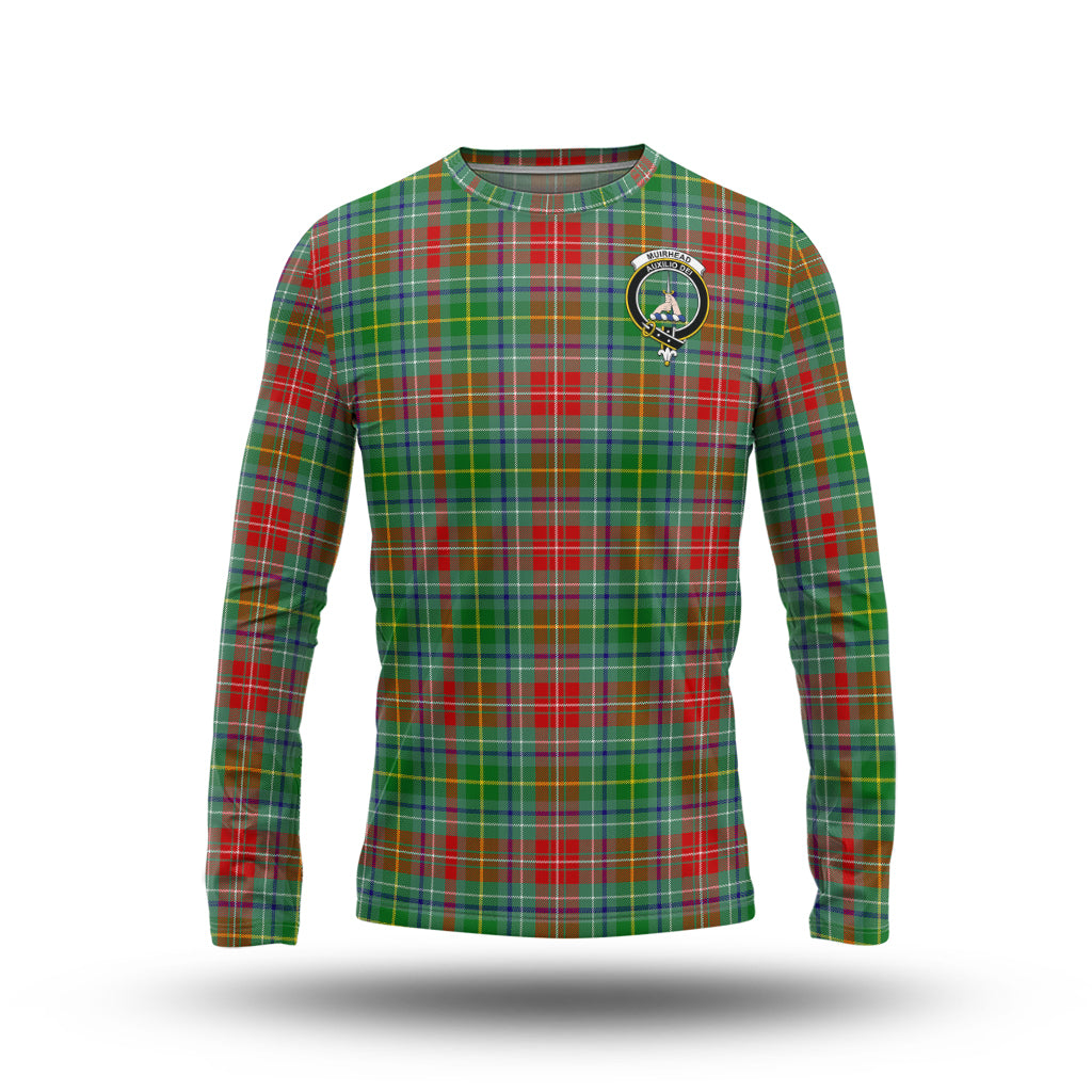 Muirhead Tartan Long Sleeve T-Shirt with Family Crest - Tartan Vibes Clothing