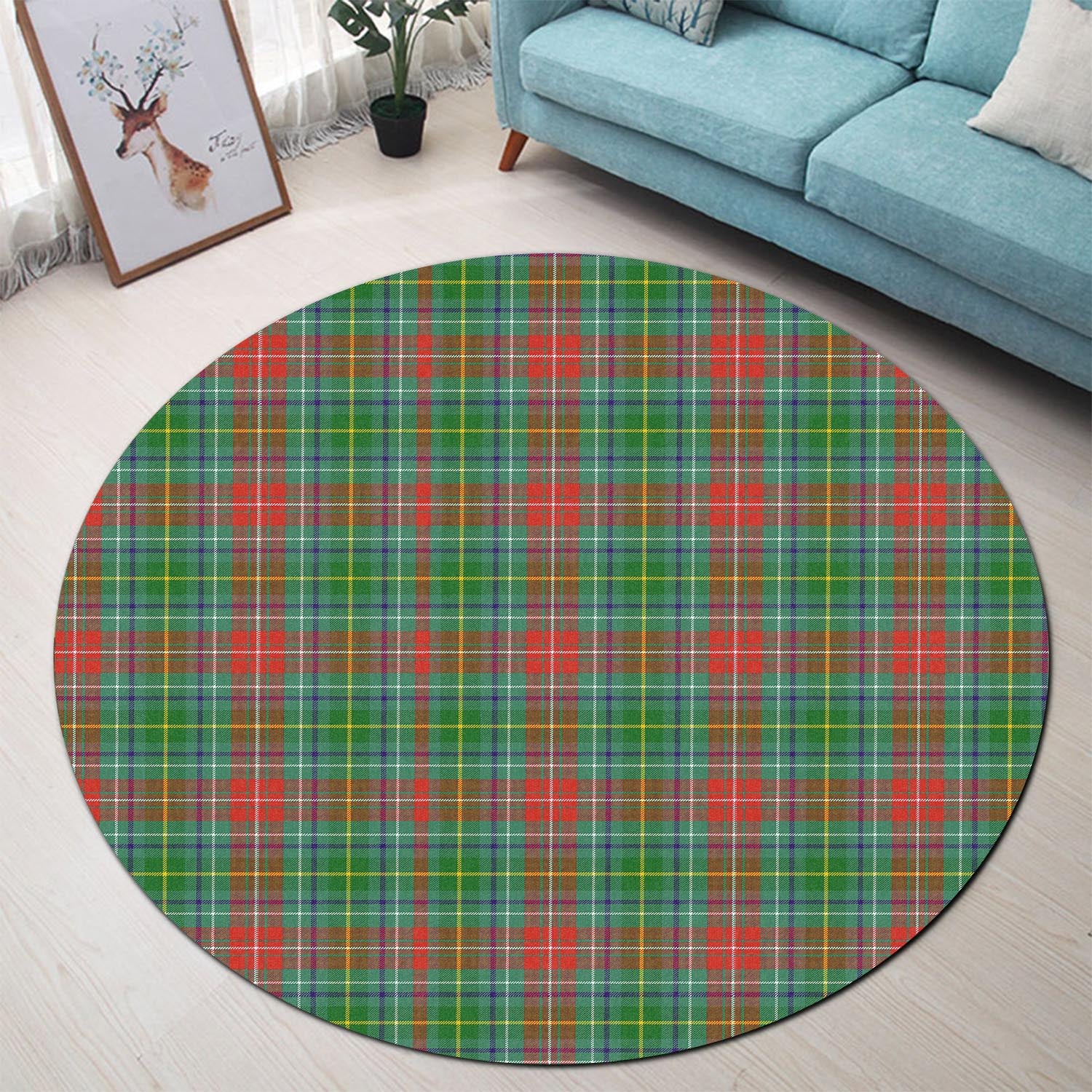 Muirhead Tartan Round Rug - Tartan Vibes Clothing