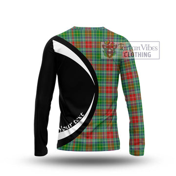 Muirhead Tartan Long Sleeve T-Shirt with Family Crest Circle Style - Tartan Vibes Clothing