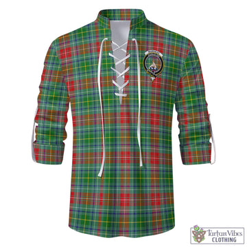 Muirhead Tartan Men's Scottish Traditional Jacobite Ghillie Kilt Shirt with Family Crest - Tartan Vibes Clothing