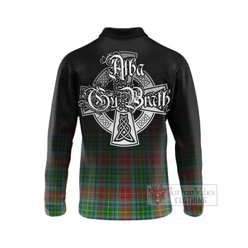 Muirhead Tartan Long Sleeve Polo Shirt Featuring Alba Gu Brath Family Crest Celtic Inspired - Tartan Vibes Clothing