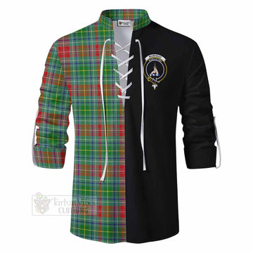 Muirhead Tartan Ghillie Kilt Shirt with Family Crest and Half Of Me Style - Tartan Vibes Clothing
