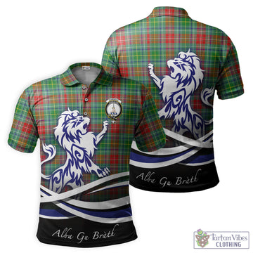 Muirhead Tartan Polo Shirt with Alba Gu Brath Regal Lion Emblem - Tartan Vibes Clothing