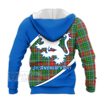 Muirhead Family Crest Tartan Knitted Hoodie Celebrate Saint Andrew's Day in Style - Tartan Vibes Clothing