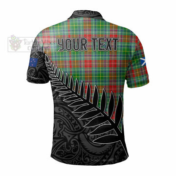 Muirhead Crest Tartan Polo Shirt with New Zealand Silver Fern Half Style - Tartan Vibes Clothing