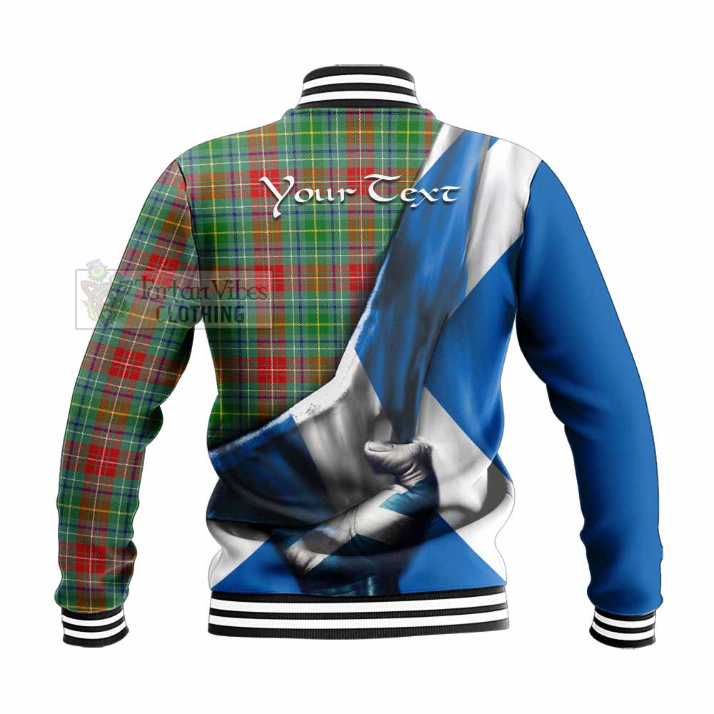Muirhead Tartan Baseball Jacket with Family Crest Scotland Patriotic Style - Tartan Vibes Clothing