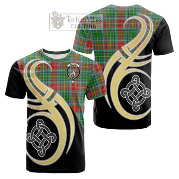 Muirhead Tartan Cotton T-shirt with Family Crest and Celtic Symbol Style Kid's Shirt - Tartan Vibes Clothing
