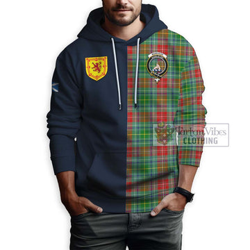 Muirhead Tartan Hoodie Alba with Scottish Lion Royal Arm Half Style - Tartan Vibes Clothing