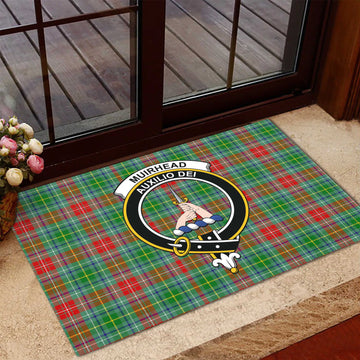 Muirhead Tartan Rubber Doormat with Family Crest - Tartan Vibes Clothing