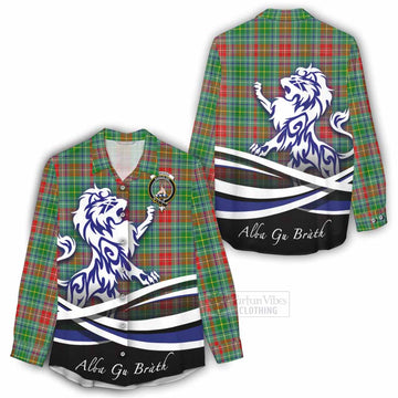 Muirhead Tartan Women's Casual Shirt with Alba Gu Brath Regal Lion Emblem - Tartan Vibes Clothing