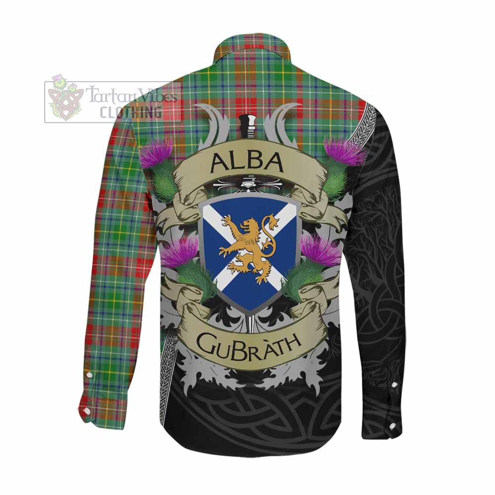 Muirhead Tartan Family Crest Long Sleeve Button Shirt Lion Rampant Royal Thistle Shield Celtic Inspired Men's Shirt - Tartan Vibes Clothing