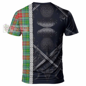 Muirhead Tartan T-Shirt with Family Crest Cross Sword Thistle Celtic Vibes - Tartan Vibes Clothing