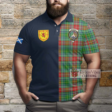 Muirhead Tartan Polo Shirt Alba with Scottish Lion Royal Arm Half Style - Tartan Vibes Clothing
