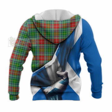 Muirhead Tartan Knitted Hoodie with Family Crest Scotland Patriotic Style - Tartan Vibes Clothing