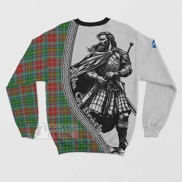 Muirhead Tartan Clan Crest Sweatshirt with Highlander Warrior Celtic Style - Tartan Vibes Clothing