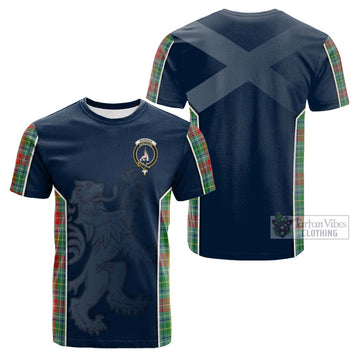 Muirhead Tartan Cotton T-shirt with Family Crest and Lion Rampant Vibes Sport Style Kid's Shirt - Tartan Vibes Clothing