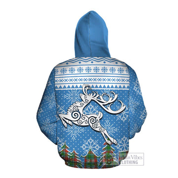Muirhead Clan Christmas Cotton Hoodie Celtic Reindeer Style Pullover Hoodie - Tartan Vibes Clothing