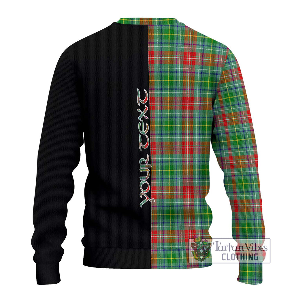 Muirhead Tartan Ugly Sweater with Family Crest and Half Of Me Style - Tartan Vibes Clothing
