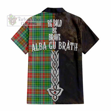 Muirhead Tartan Family Crest Hawaiian Shirt Alba Gu Brath Be Brave Lion Ancient Style