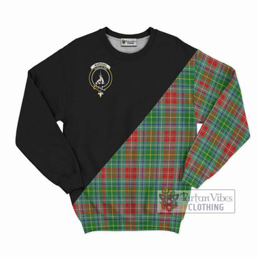 Muirhead Tartan Sweatshirt with Family Crest and Military Logo Style - Tartan Vibes Clothing