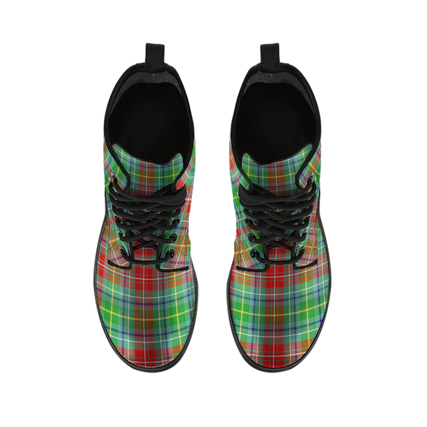 Muirhead Tartan Leather Boots - Tartan Vibes Clothing