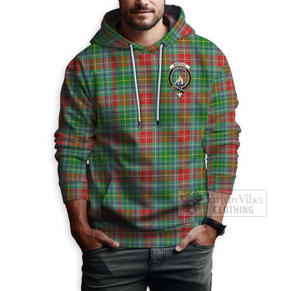 Muirhead Tartan Hoodie with Family Crest Celtic Skull Style - Tartan Vibes Clothing
