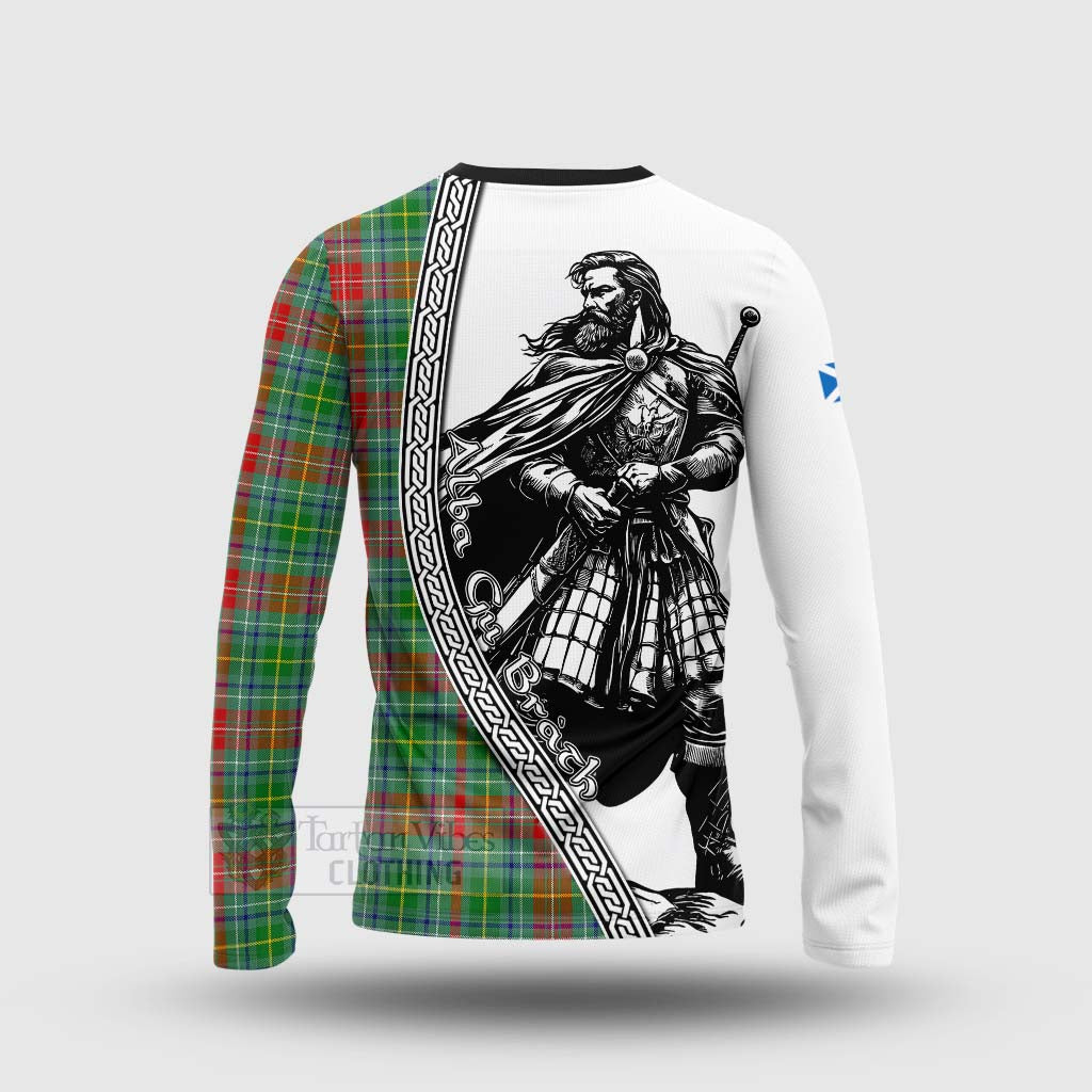 Muirhead Tartan Clan Crest Long Sleeve T-Shirt with Highlander Warrior Celtic Style - Tartan Vibes Clothing