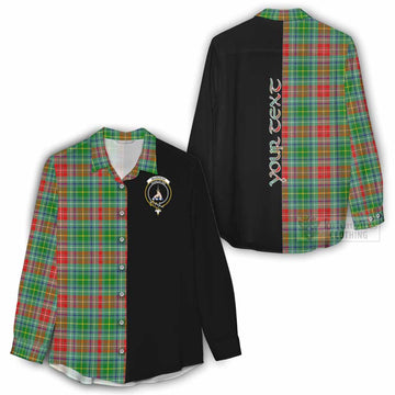 Muirhead Tartan Women's Casual Shirt with Family Crest and Half Of Me Style - Tartan Vibes Clothing
