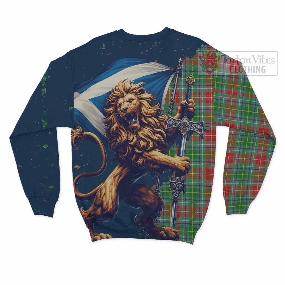 Muirhead Tartan Family Crest Sweatshirt with Scottish Majestic Lion - Tartan Vibes Clothing
