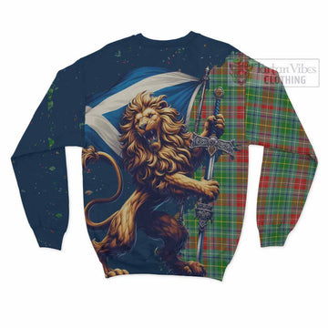 Muirhead Tartan Family Crest Sweatshirt with Scottish Majestic Lion - Tartan Vibes Clothing