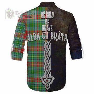 Muirhead Tartan Family Crest Ghillie Kilt Shirt Alba Gu Brath Be Brave Lion Ancient Style