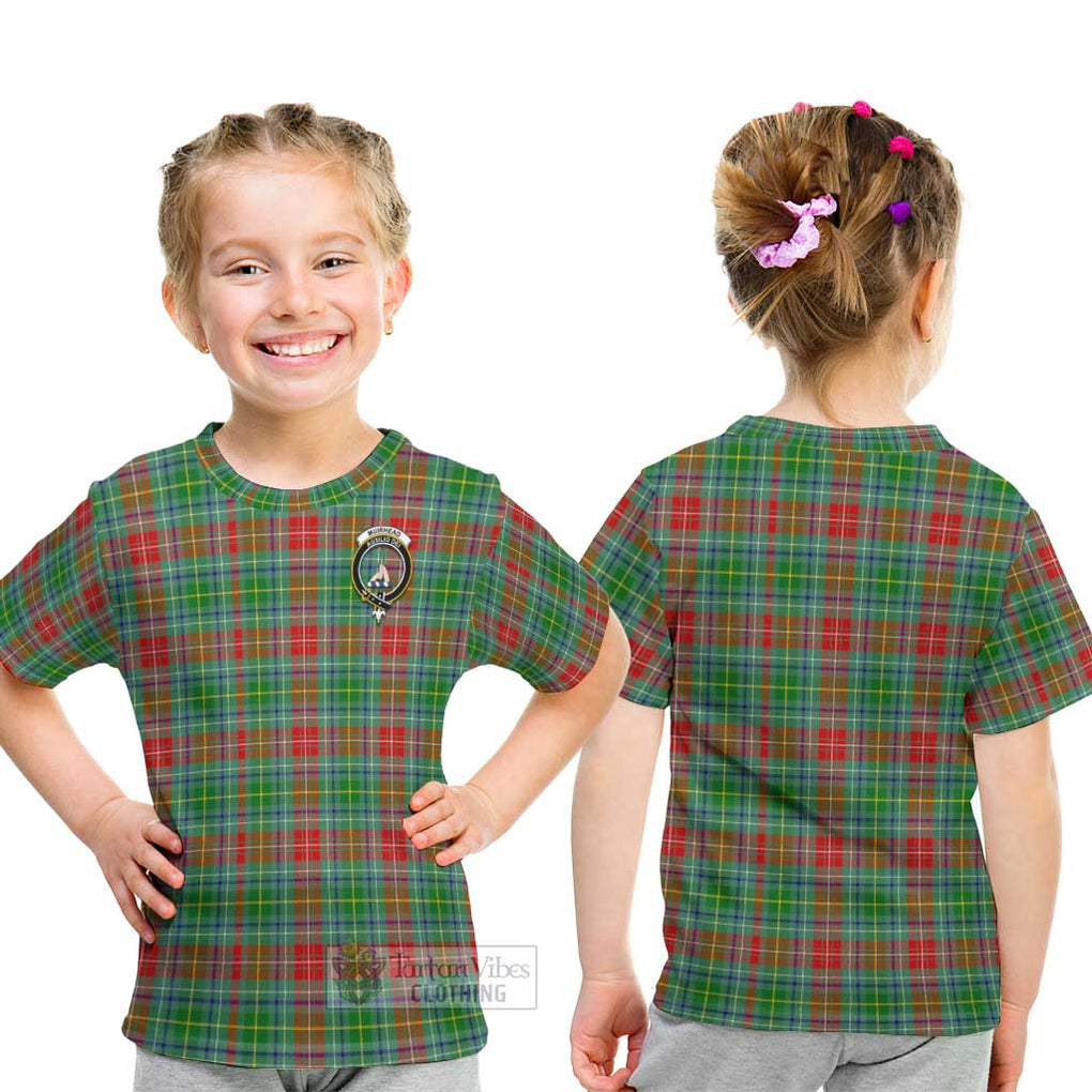 Muirhead Tartan Kid T-Shirt with Family Crest - Tartanvibesclothing Shop