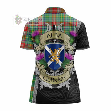 Muirhead Tartan Family Crest Women's Polo Shirt Lion Rampant Royal Thistle Shield Celtic Inspired - Tartan Vibes Clothing