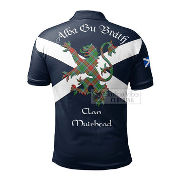 Muirhead Tartan Lion Rampant Polo Shirt Proudly Display Your Heritage with Alba Gu Brath and Clan Name - Tartan Vibes Clothing