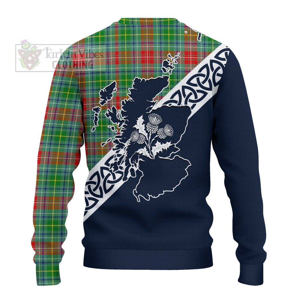 Muirhead Tartan Ugly Sweater Featuring Thistle and Scotland Map - Tartan Vibes Clothing