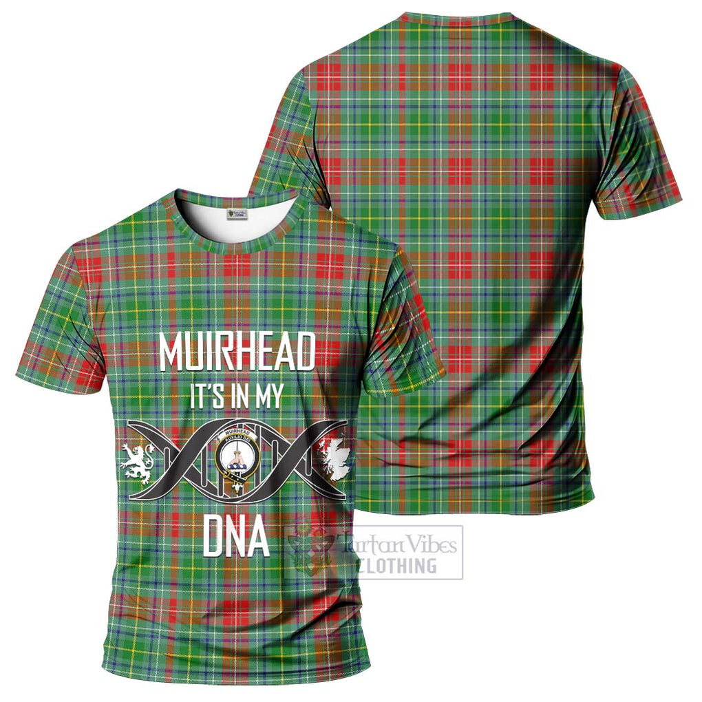 Muirhead Tartan T-Shirt with Family Crest DNA In Me Style - Tartan Vibes Clothing