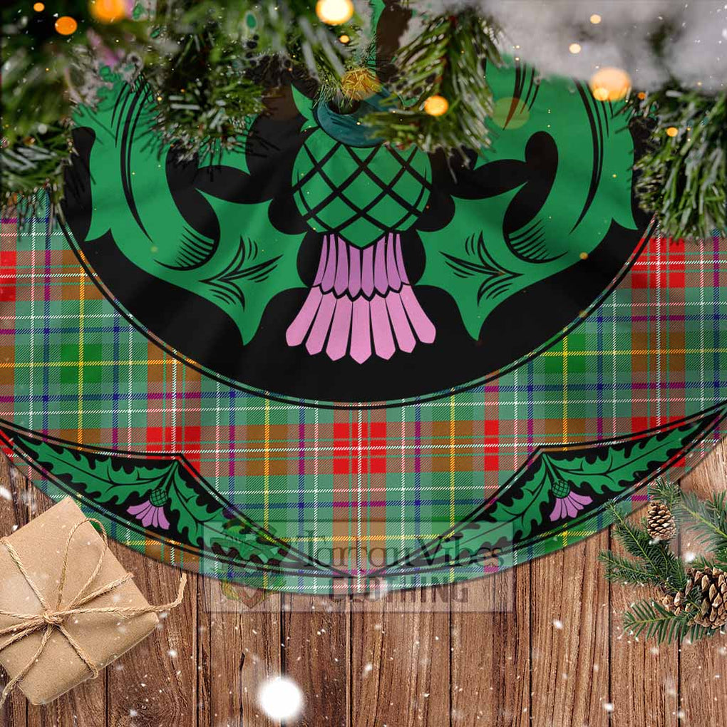 Muirhead Tartan Christmas Tree Skirt Scottish Thistle Style - Tartan Vibes Clothing