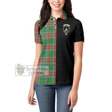 Muirhead Tartan Women's Polo Shirt with Family Crest and Half Of Me Style - Tartan Vibes Clothing