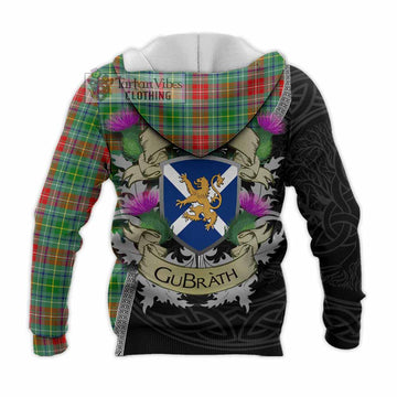 Muirhead Tartan Family Crest Knitted Hoodie Lion Rampant Royal Thistle Shield Celtic Inspired - Tartan Vibes Clothing