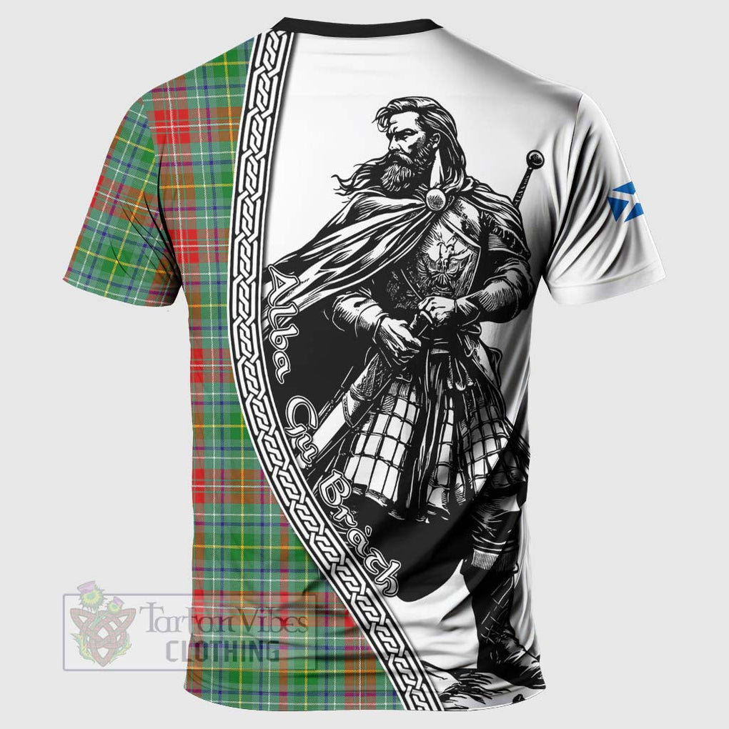 Muirhead Tartan Clan Crest T-Shirt with Highlander Warrior Celtic Style - Tartan Vibes Clothing