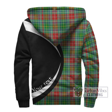 Muirhead Tartan Sherpa Hoodie with Family Crest Circle Style - Tartan Vibes Clothing