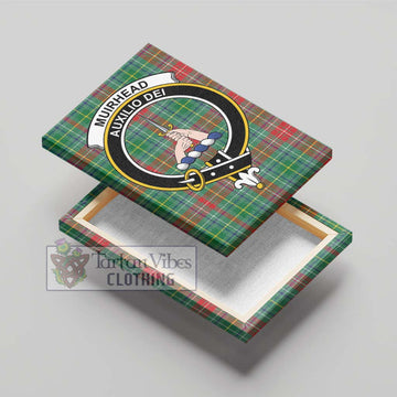 Muirhead Tartan Canvas Print Wall Art with Family Crest - Tartan Vibes Clothing