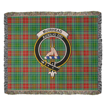 Muirhead Tartan Woven Blanket with Family Crest