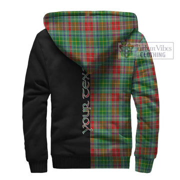 Muirhead Tartan Sherpa Hoodie with Family Crest and Half Of Me Style - Tartan Vibes Clothing