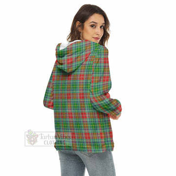 Muirhead Tartan Women's Borg Fleece Hoodie with Half Zip - Tartan Vibes Clothing