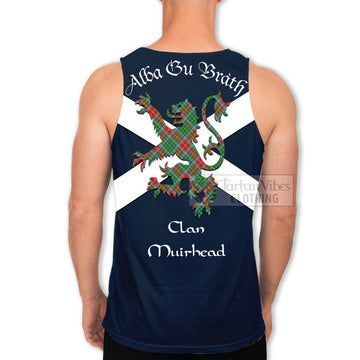 Muirhead Tartan Lion Rampant Men's Tank Top Proudly Display Your Heritage with Alba Gu Brath and Clan Name - Tartan Vibes Clothing
