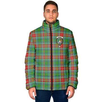 Muirhead Tartan Padded Jacket with Family Crest - Tartan Vibes Clothing