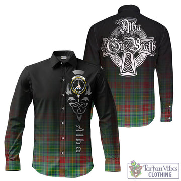 Muirhead Tartan Long Sleeve Button Up Featuring Alba Gu Brath Family Crest Celtic Inspired - Tartan Vibes Clothing