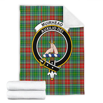 Muirhead Tartan Blanket with Family Crest